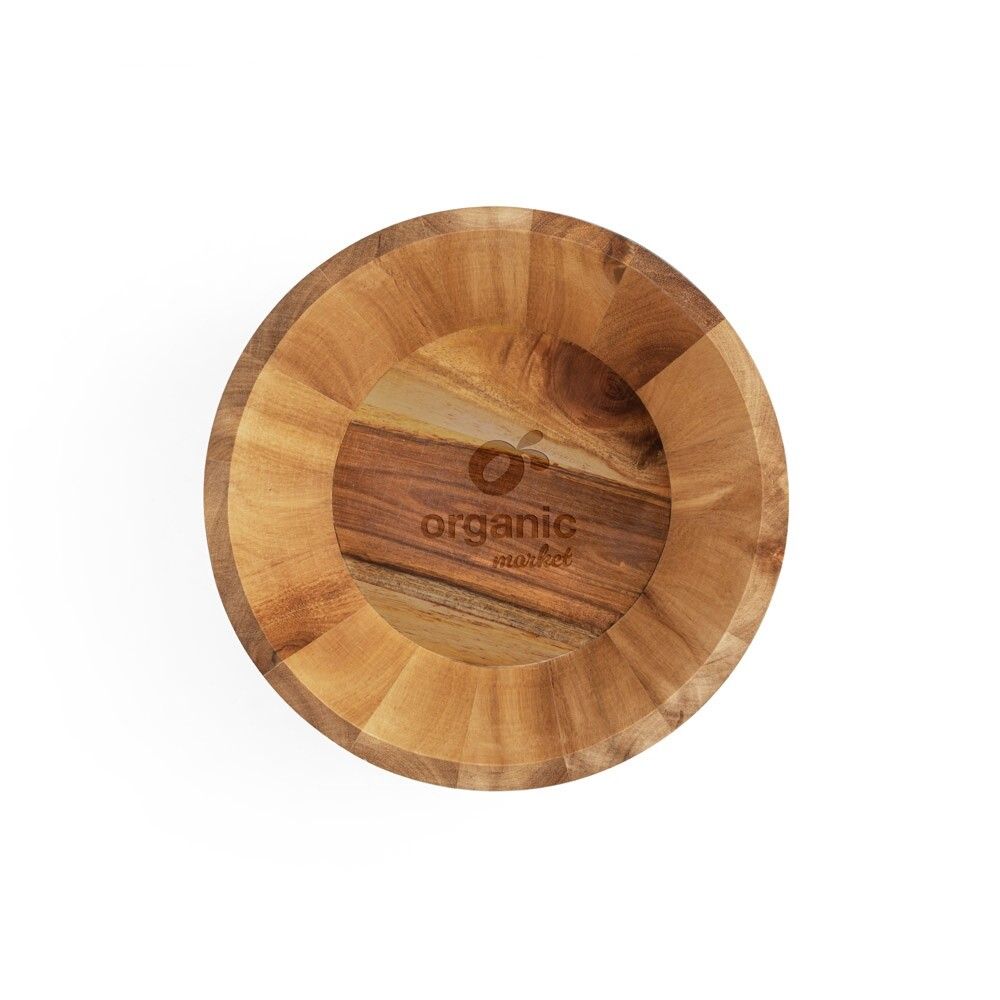 SAGE Salatschüssel aus Cassiaholz - natur - dunkel-680