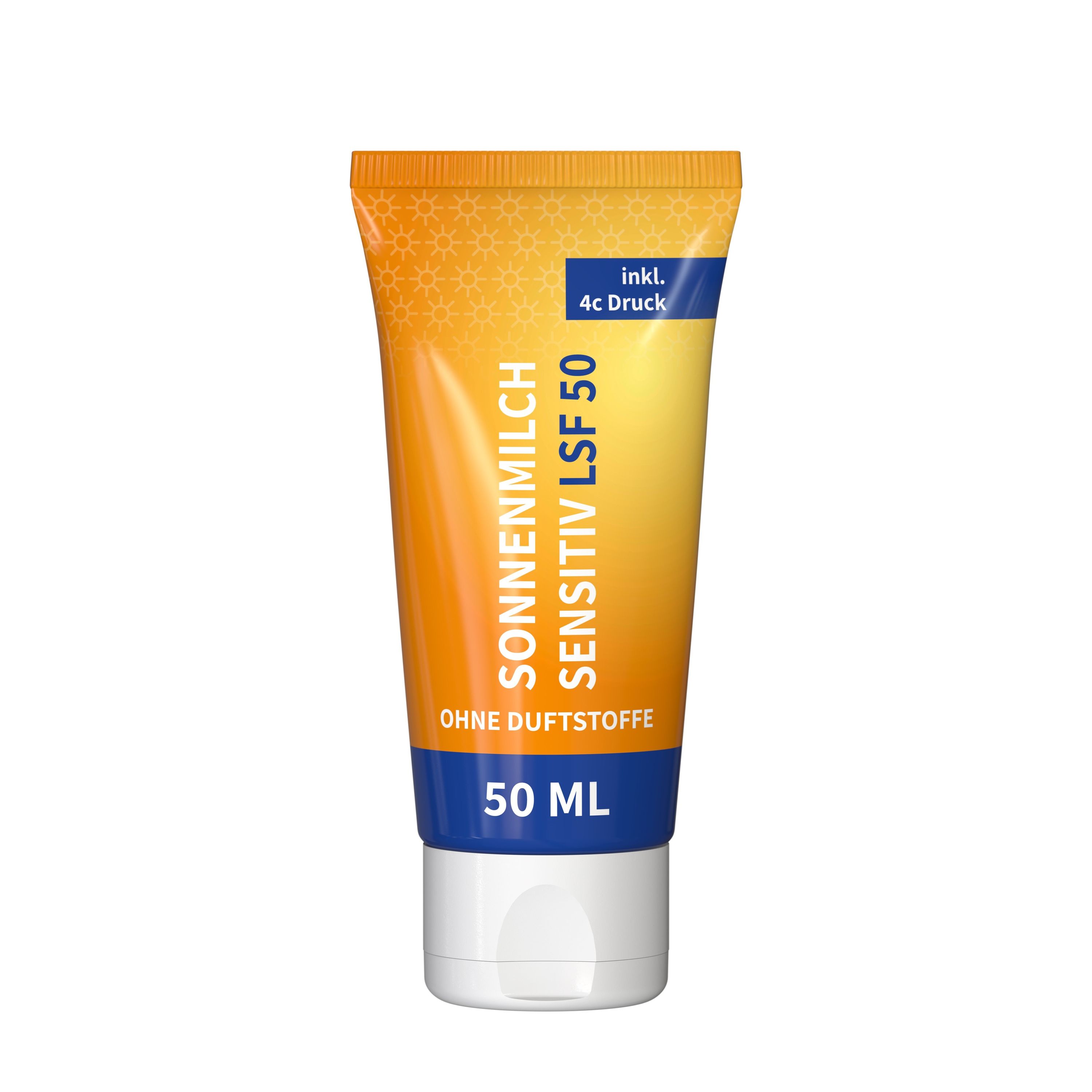 50 ml Tube Sonnenmilch LSF 50 (sensitiv) FullbodyPrint-849