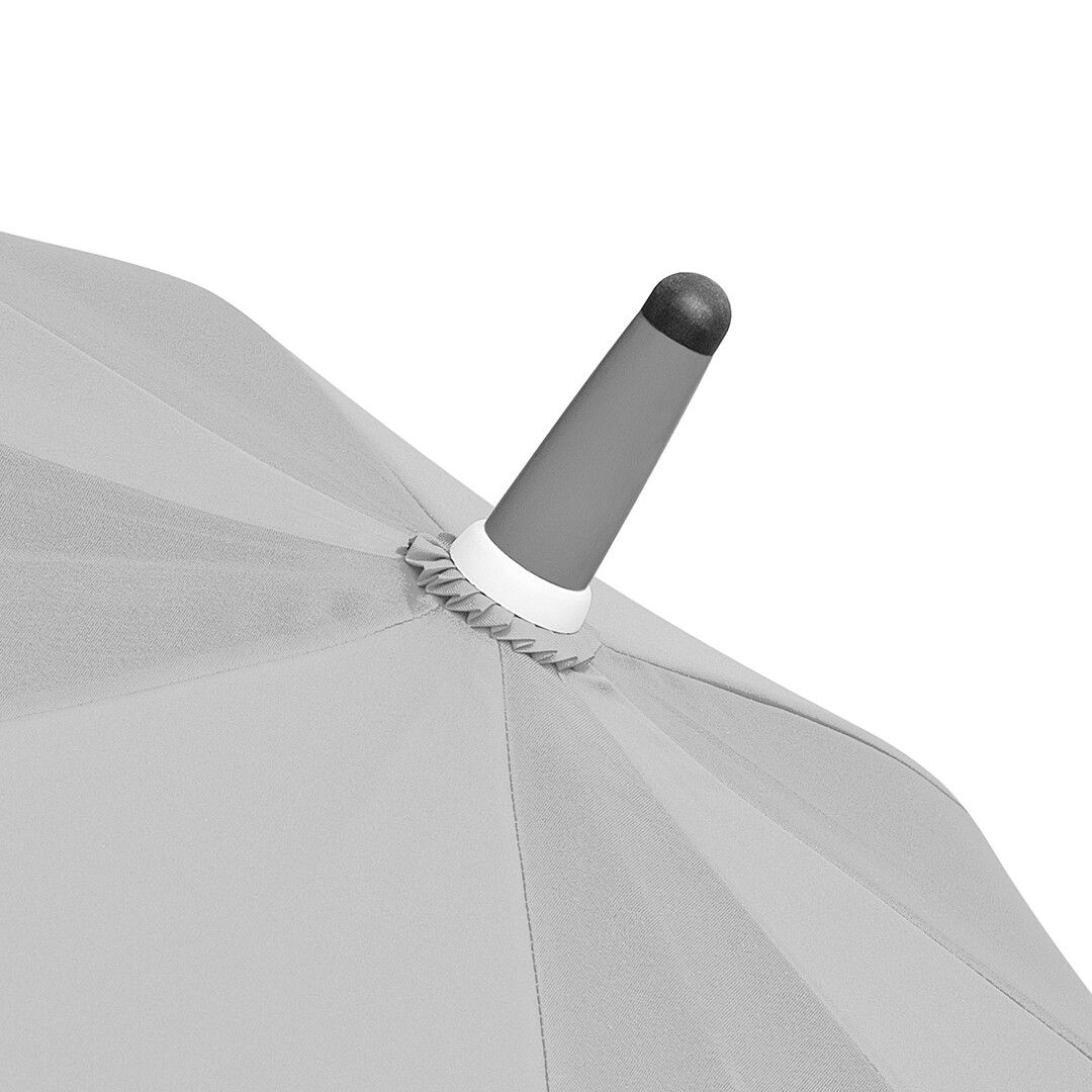 AC-Midsize-Stockschirm FARE® Whiteline Ø112 cm - hellgrau-190