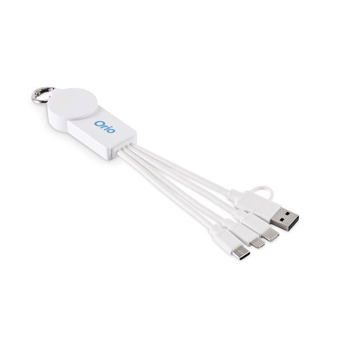 2in1 Ladekabel Typ-C ICAB - weiß-310