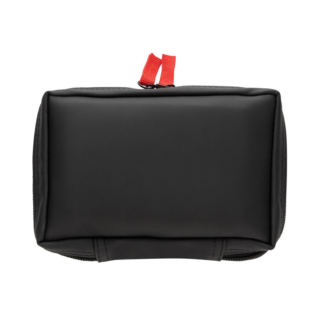 Erste-Hilfe-Set in RCS recycelter Nubuk-PU Tasche - schwarz-347