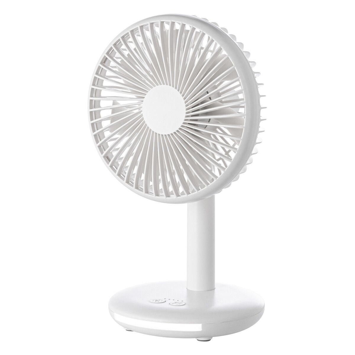Wiederaufladbarer Ventilator mit Licht DESKSTREAM - weiß-644