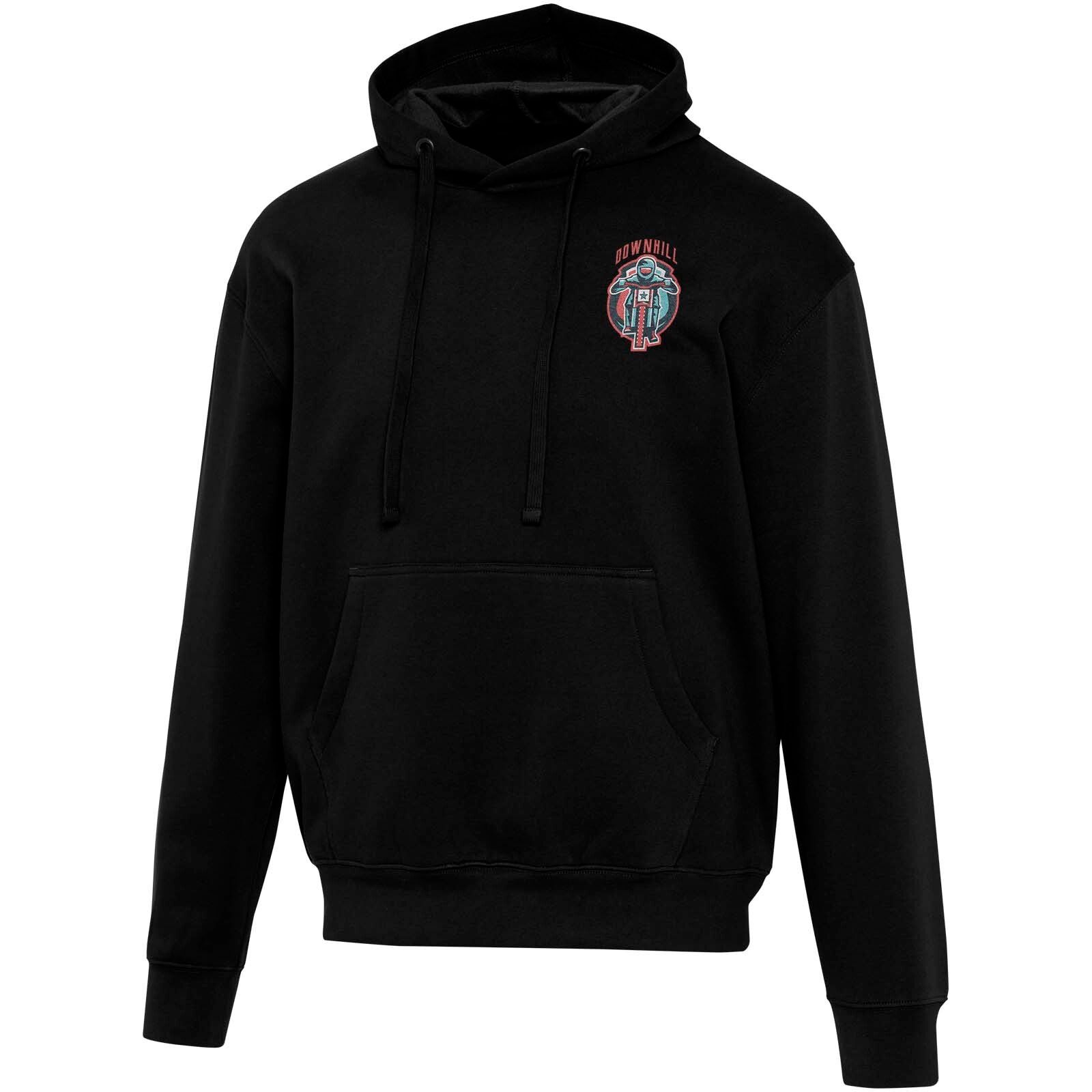 Boris Oversize Kapuzenpullover aus recycelter 280 g/m2 Bio Baumwolle (OCS), unisex - schwarz-264