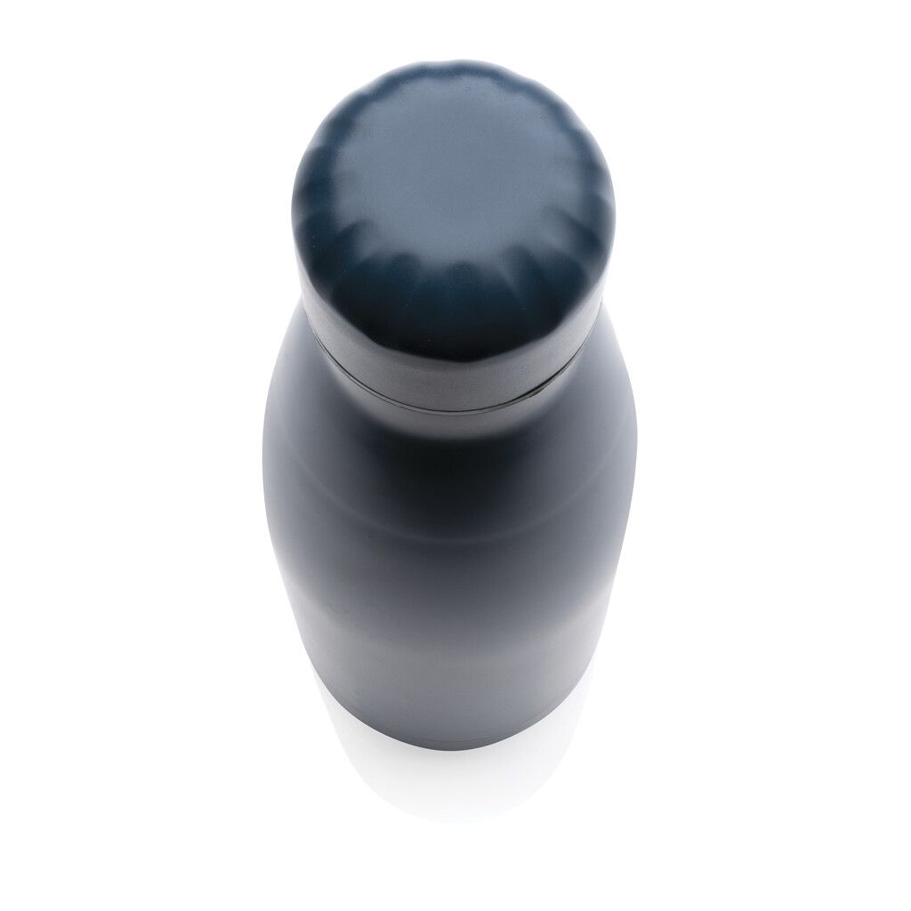 Einfarbige Vakuumisolierte Stainless Steel Flasche - blau-670