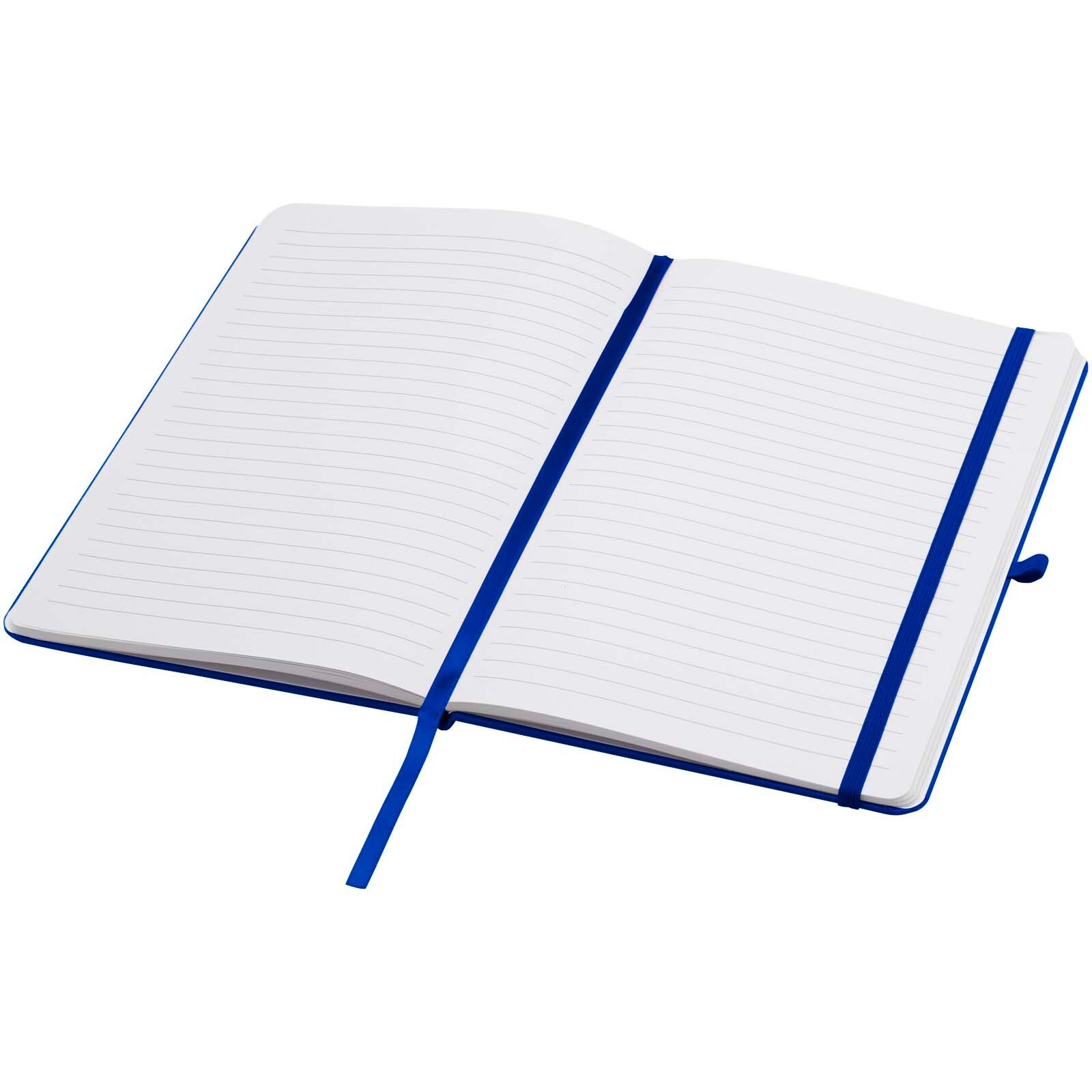 Teak A5 Hardcover Notizbuch, liniert, aus recyceltem Material - royalblau-190