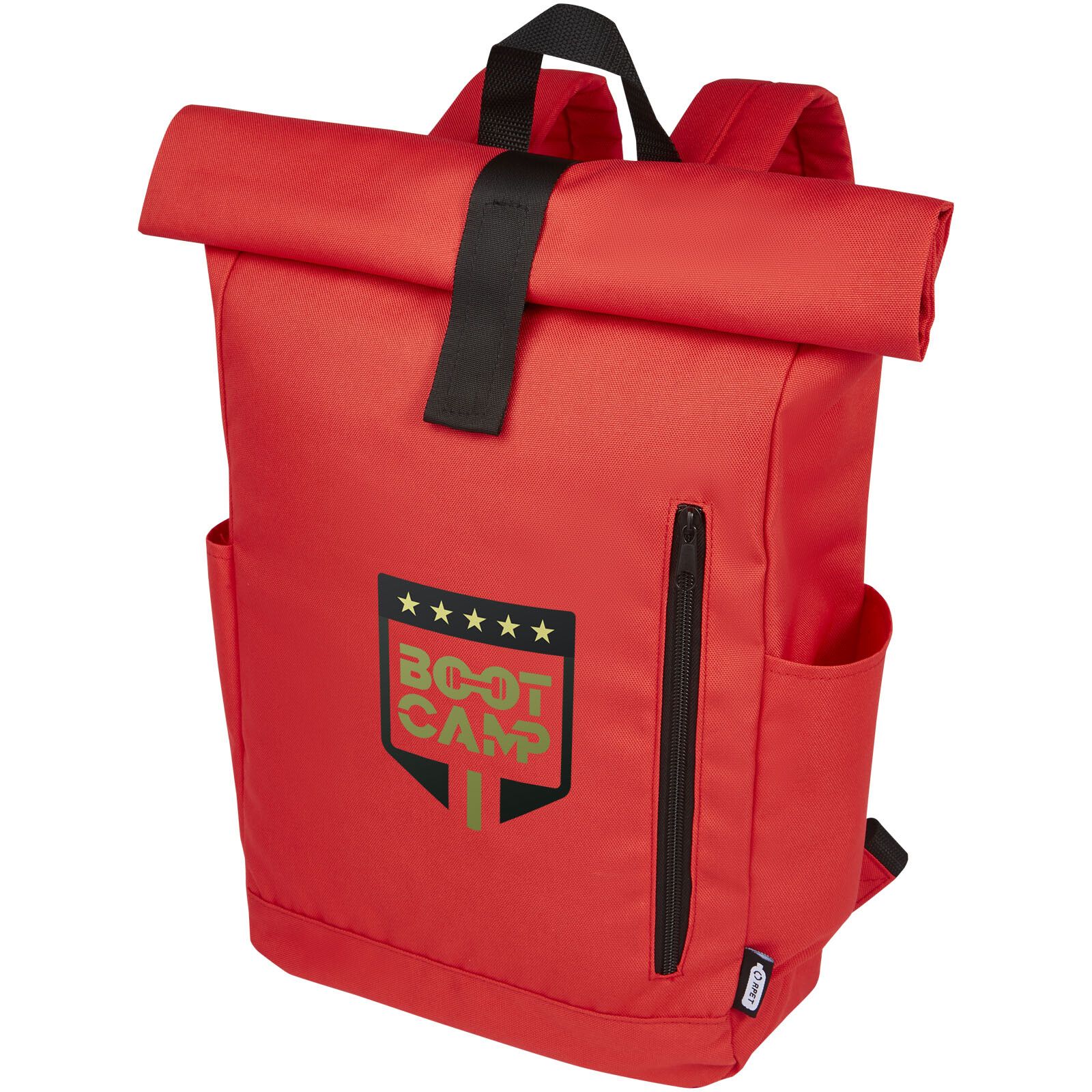 Byron 15,6" GRS RPET Roll-Top Rucksack 18 L - rot-293