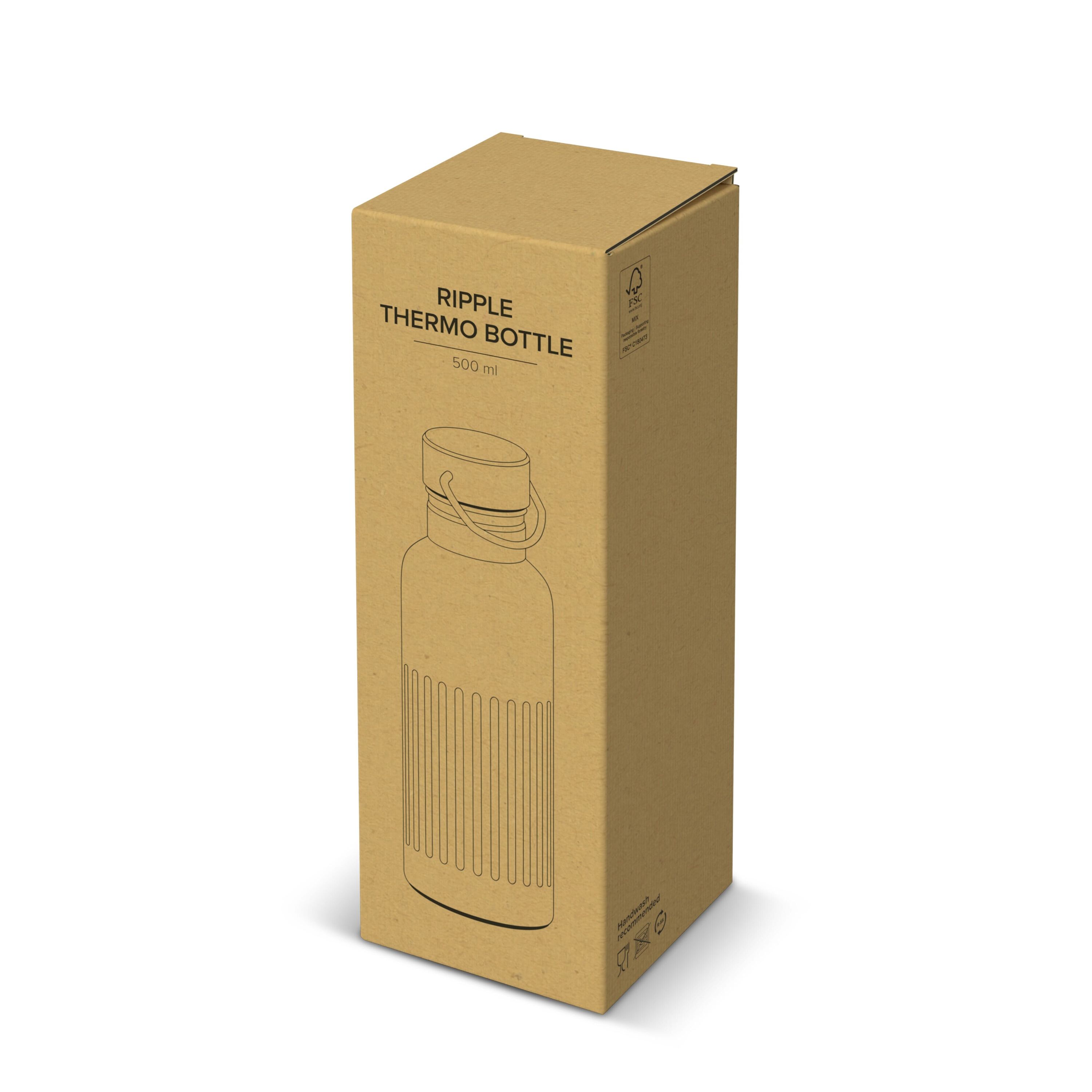 Edelstahl-Isolierflasche 500 ml - weiss-648