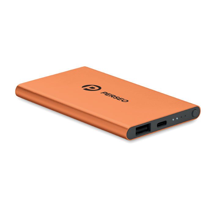 4000mAh Powerbank Typ C POWERFLAT C - orange-54