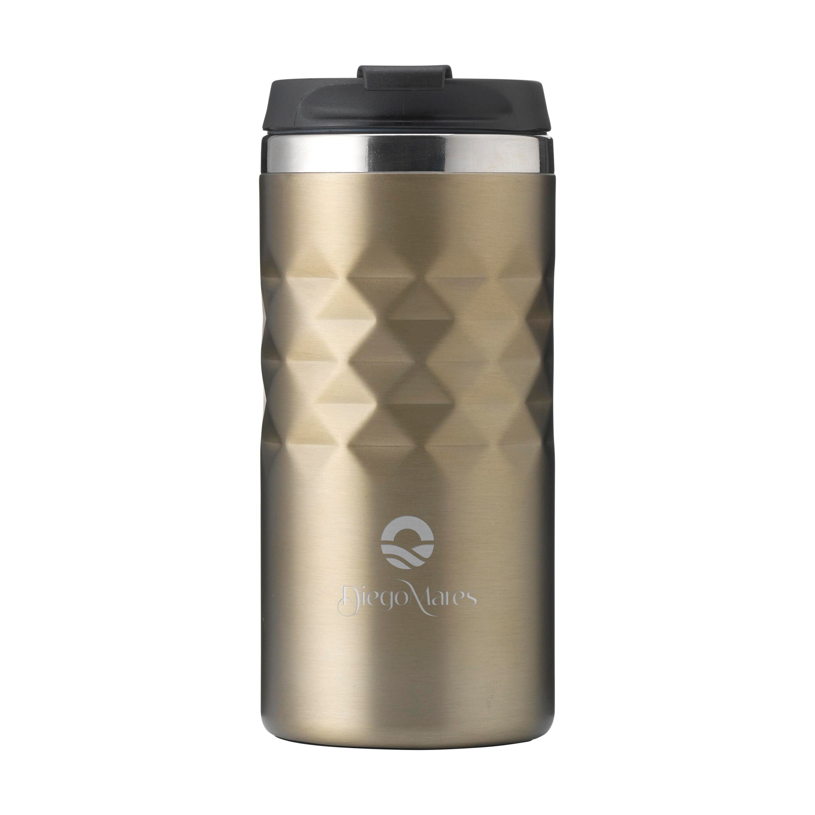 Geometric Mug RCS Recycled Steel 280 ml Thermobecher - beige-822