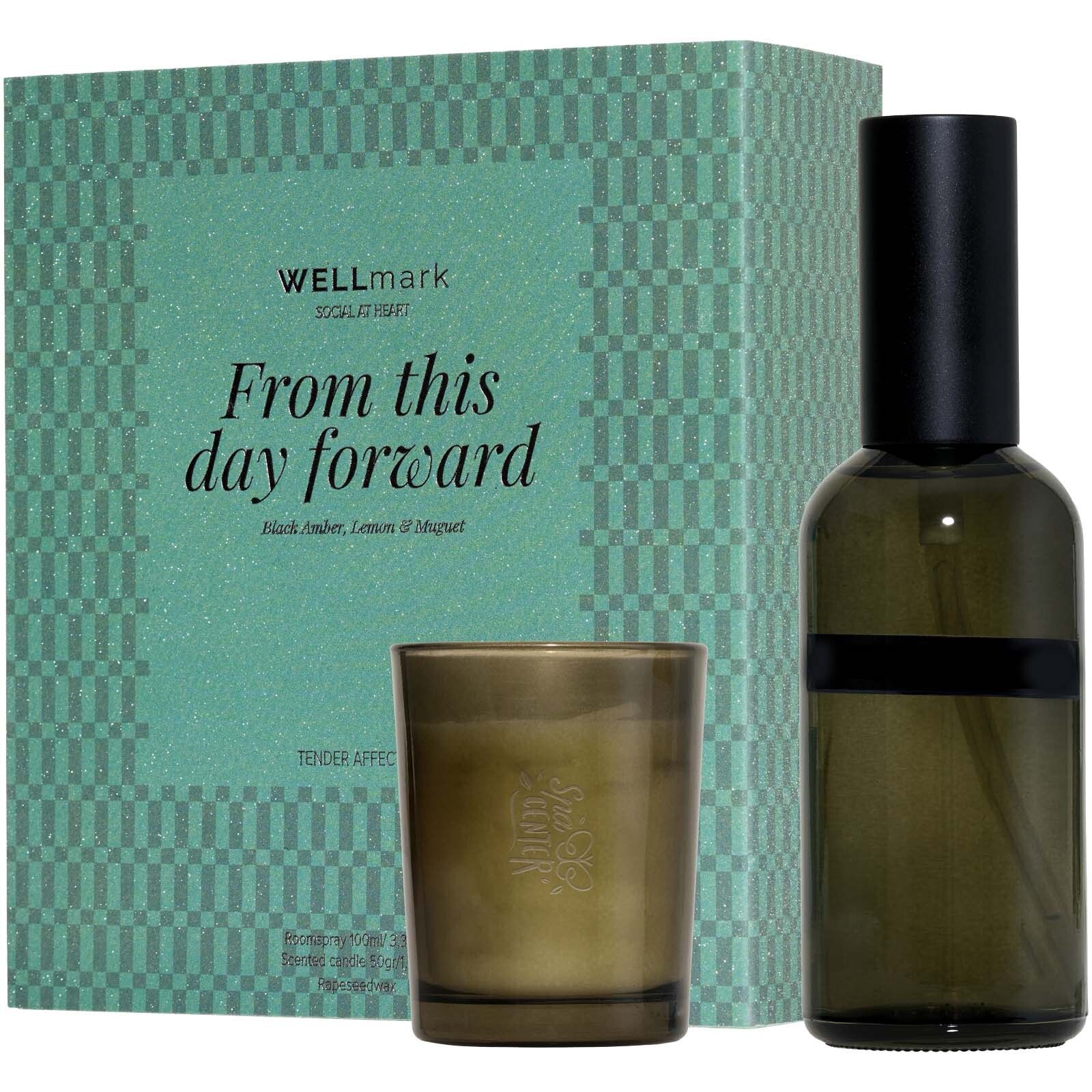 Wellmark 100 ml Raumspray und 70 ml Kerze Tender Affection Set - green flash-770
