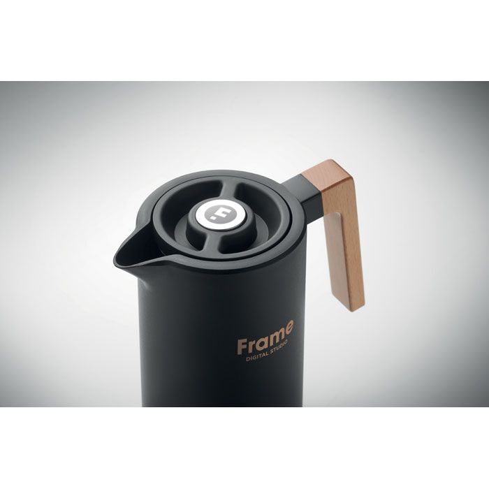 Doppelwandige Kanne 1L SERVIR - schwarz-496
