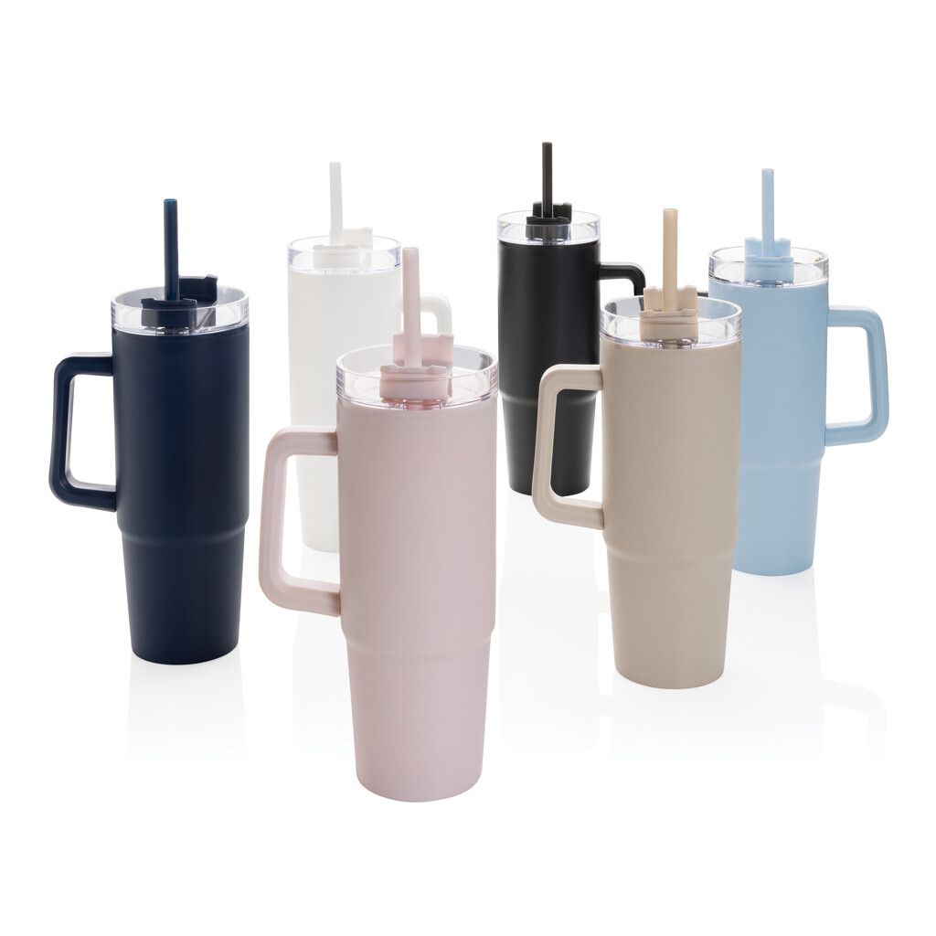 Tana Becher aus RCS recyceltem Kunststoff mit Griff 750ml - weiß-61