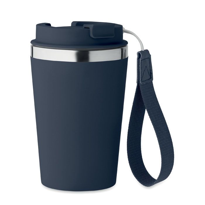 Doppelwandiger Trinkbecher 350 ml TOPAZ - marineblau-527
