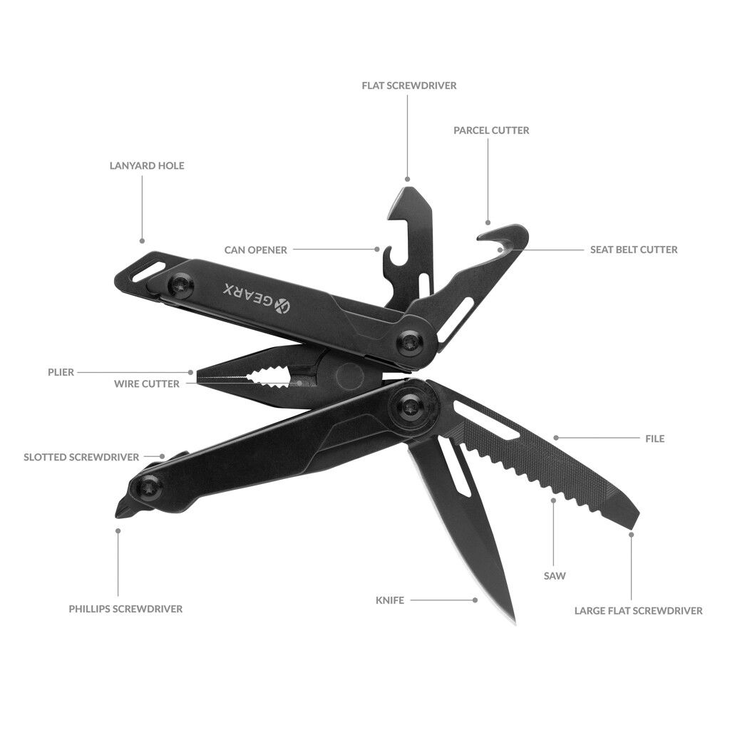 Gear X Multitool mit Zange - schwarz-653