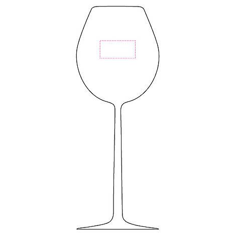 Veredelungsposition Glas Kelch
