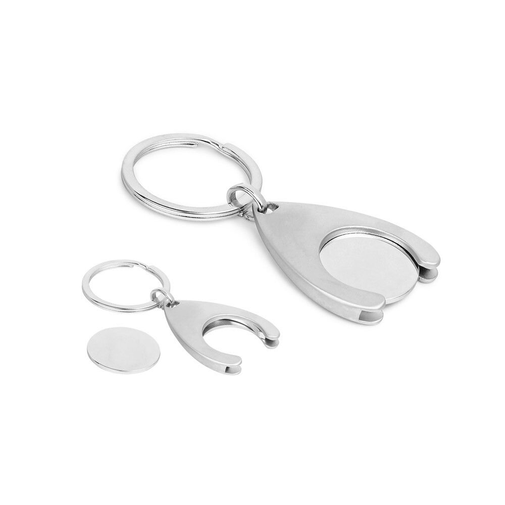 PORTHOS Schlüsselanhänger aus Metall - satinsilber-606