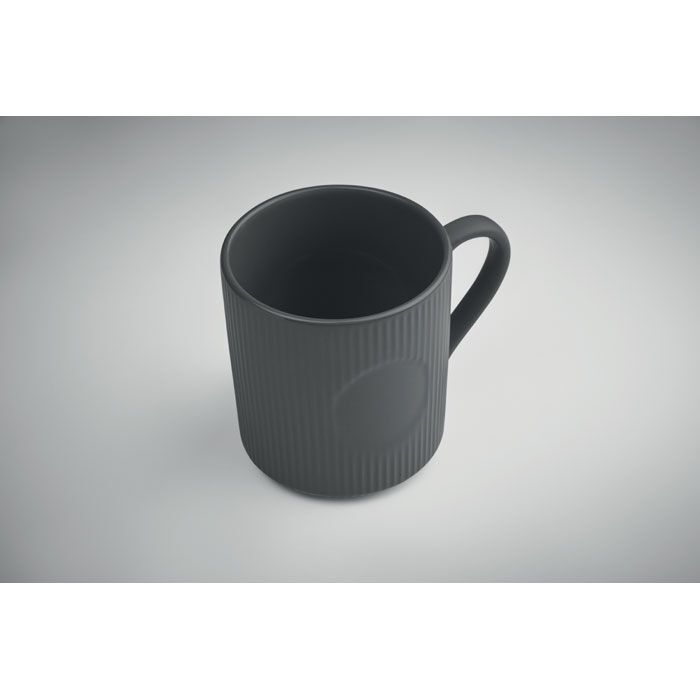 Keramikbecher matt 340ml RIBMUG - steingrau-25