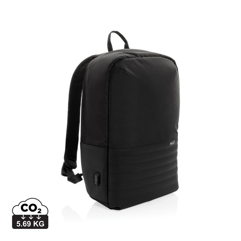 Swiss Peak AWARE™ Anti-Theft-RFID 15.6"-Laptop-Rucksack - schwarz-855