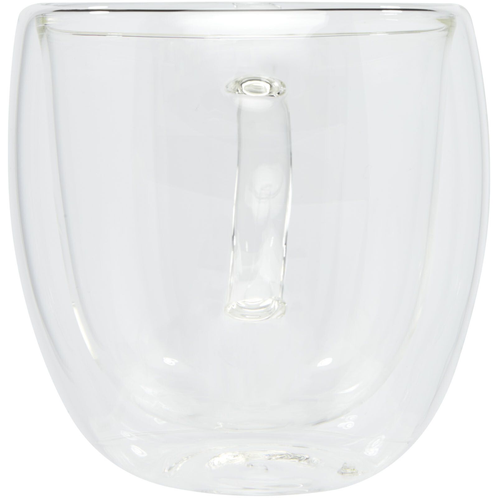 Manti 2-teiliger 250 ml doppelwandiger Glasbecher mit Bambusuntersetzer  - transparent -  natural-1