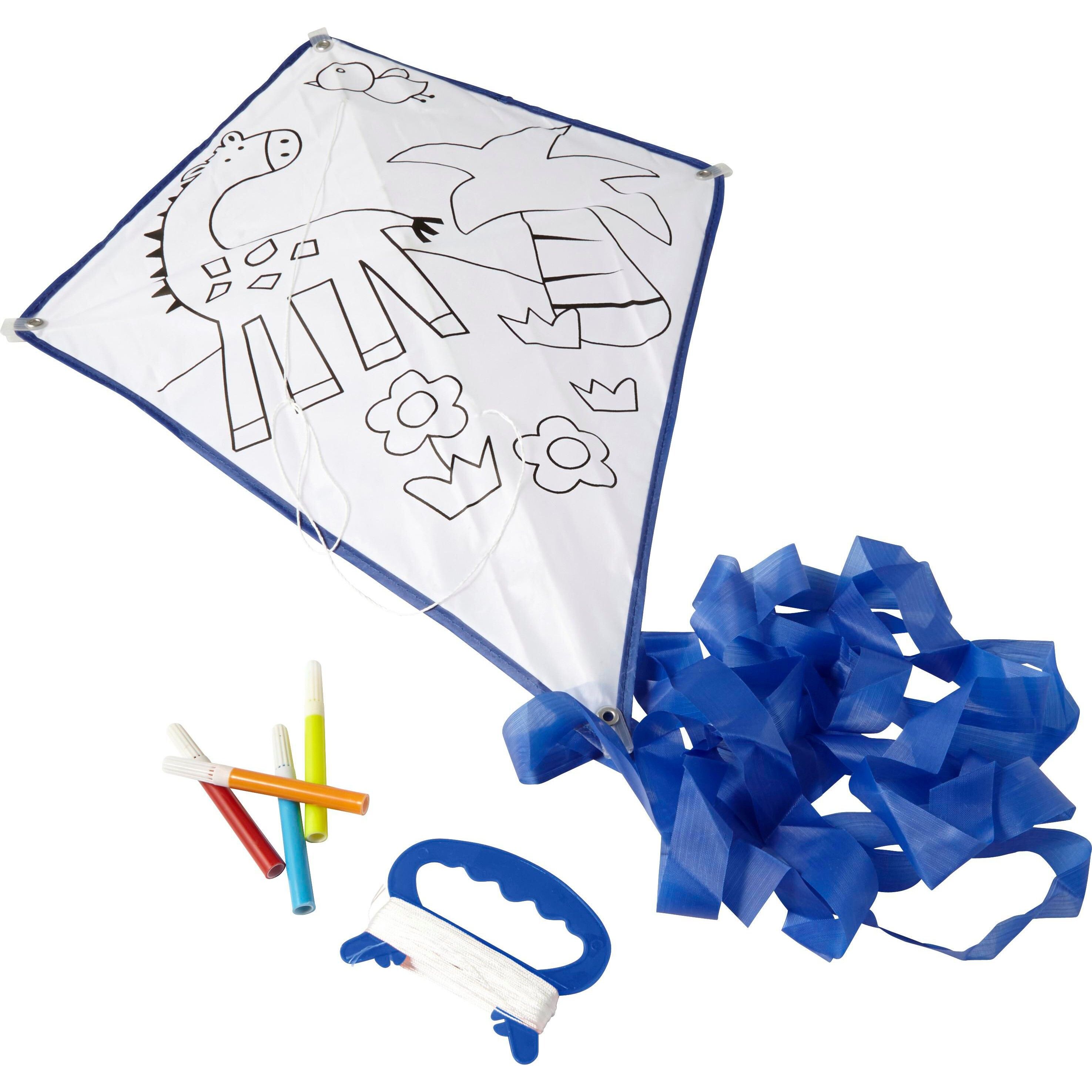 Drache aus Polyester Lina - blau-167