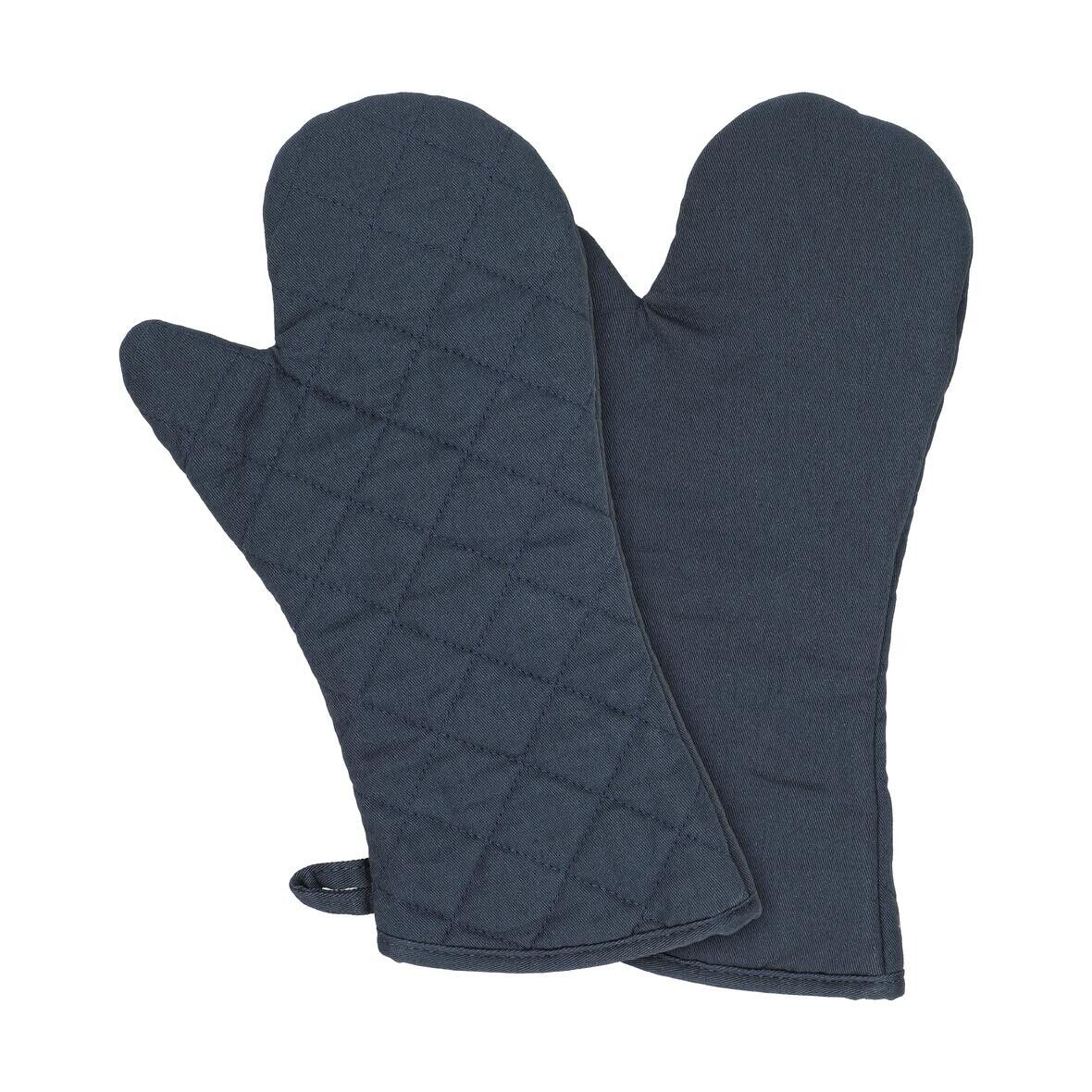Ofenhandschuh Heat resistant, 2er Set - blau - grau-555