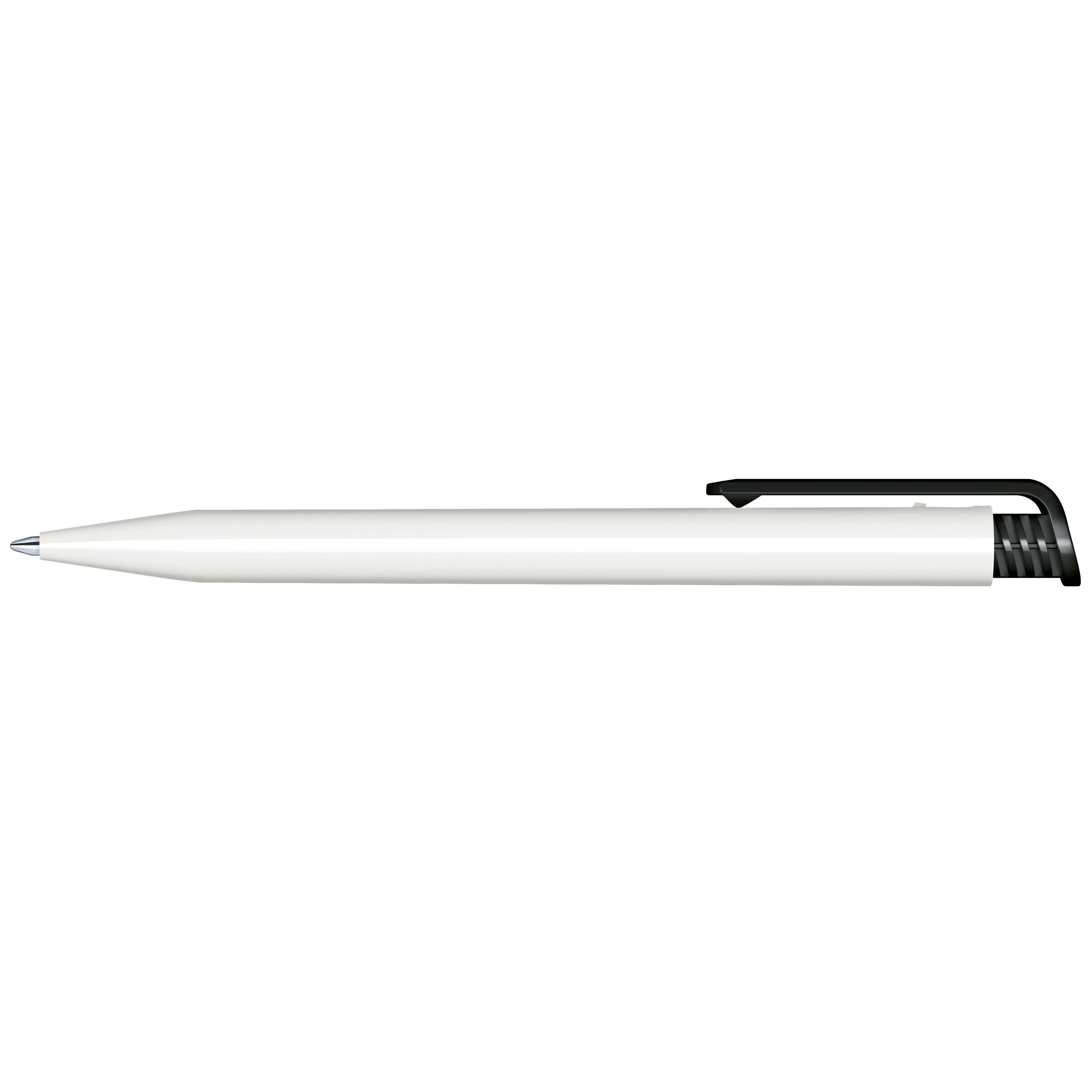 Super Hit Polished Basic Druckkugelschreiber - weiß - schwarz-528
