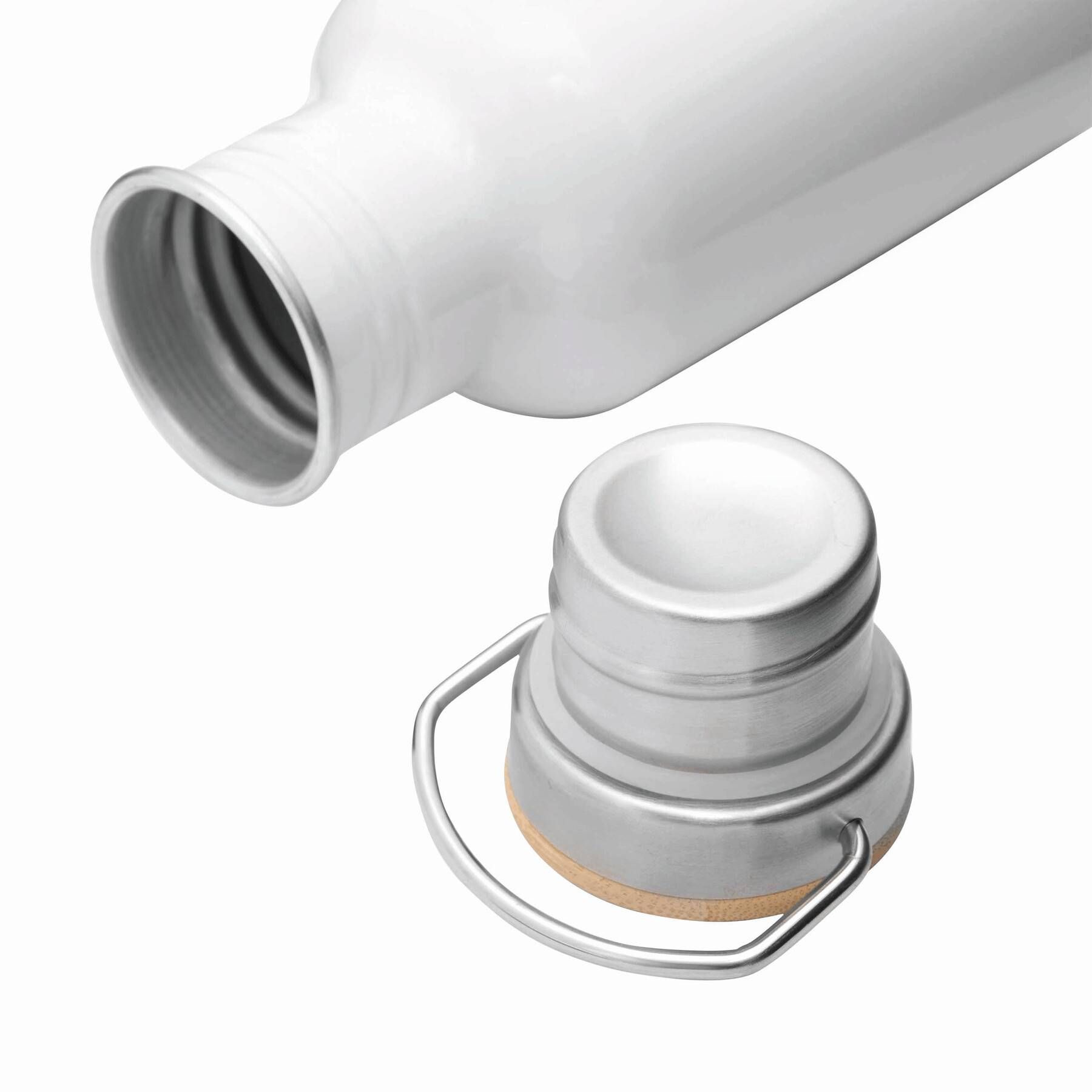 Aluminium Trinkflasche ECO TRANSIT - weiß-471