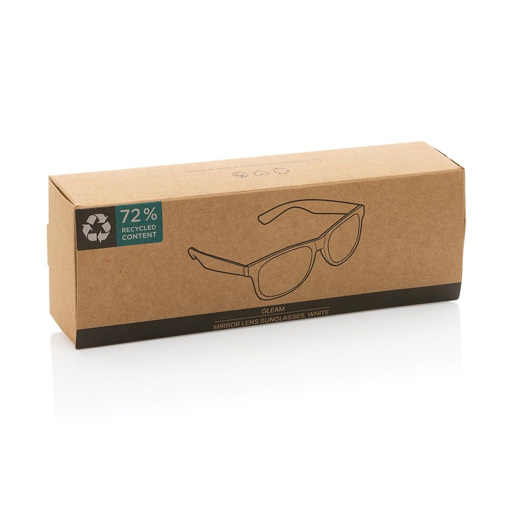Gleam Sonnenbrille aus RCS rec. PC mit verspiegelten Gläsern - weiß-83