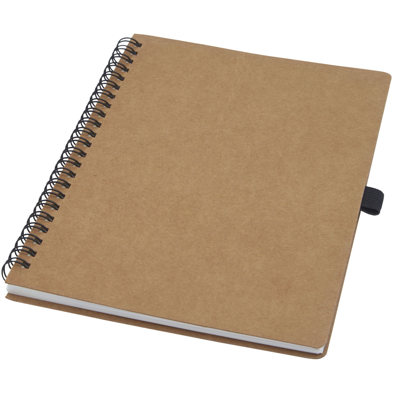 Cobble A5 Notizbuch mit Spiralbindung aus recyceltem Karton mit Steinpapier - natur-681