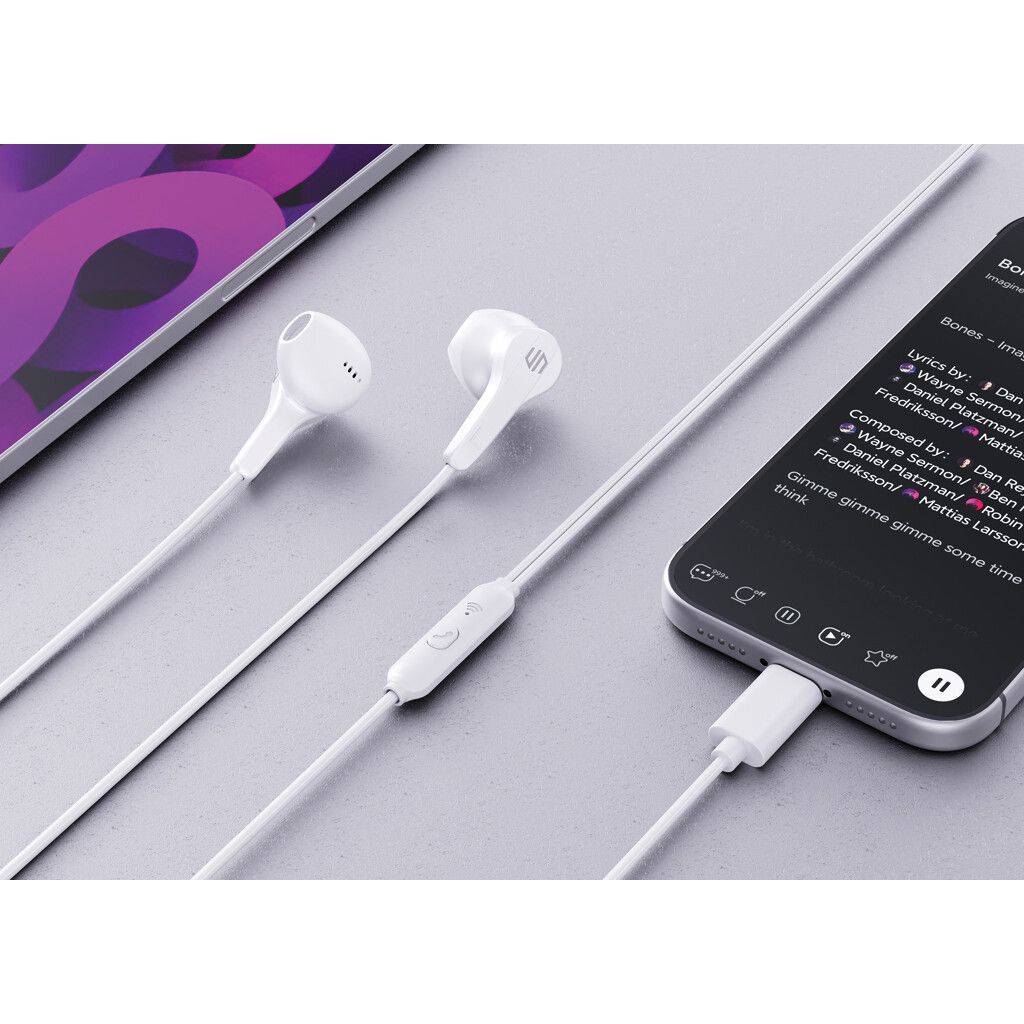 Urban Vitamin Hartford kabelgebundene RCS In-Ear-Kopfhörer - weiß-896