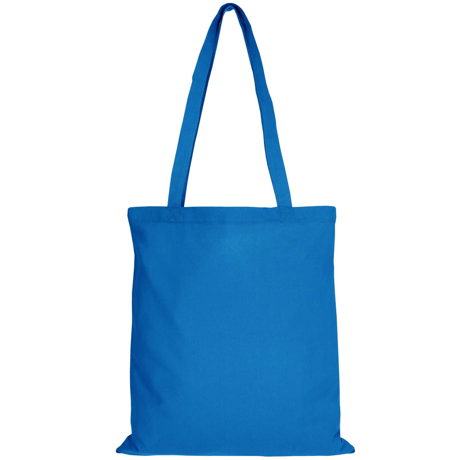 Einkaufstasche Baumwolle - lange Henkel - hellblau-893