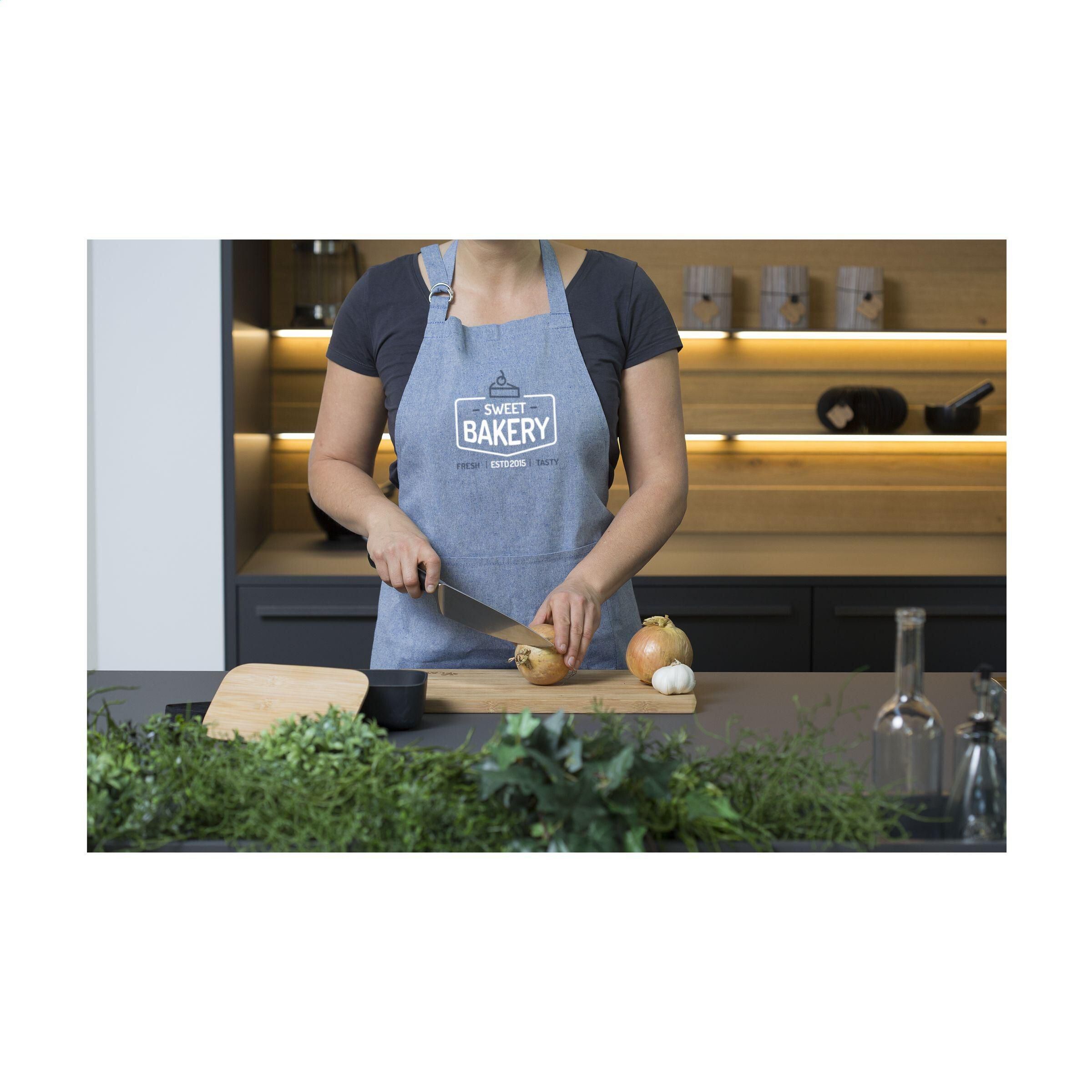 Cocina GRS Recycled Cotton (160 g/m²) Schürze - blau-683
