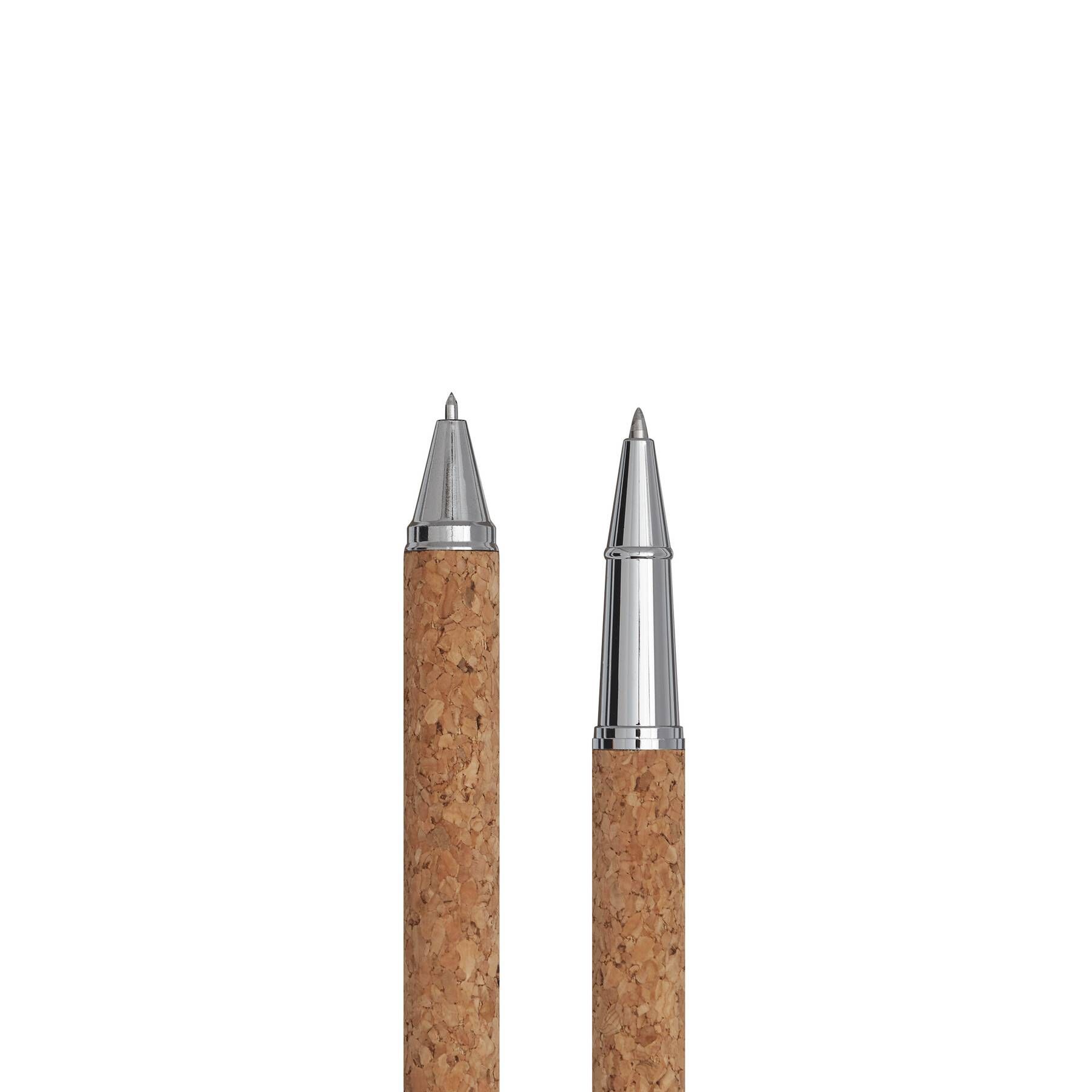 Schreibset CORK SIGNATURE - braun - silber-490