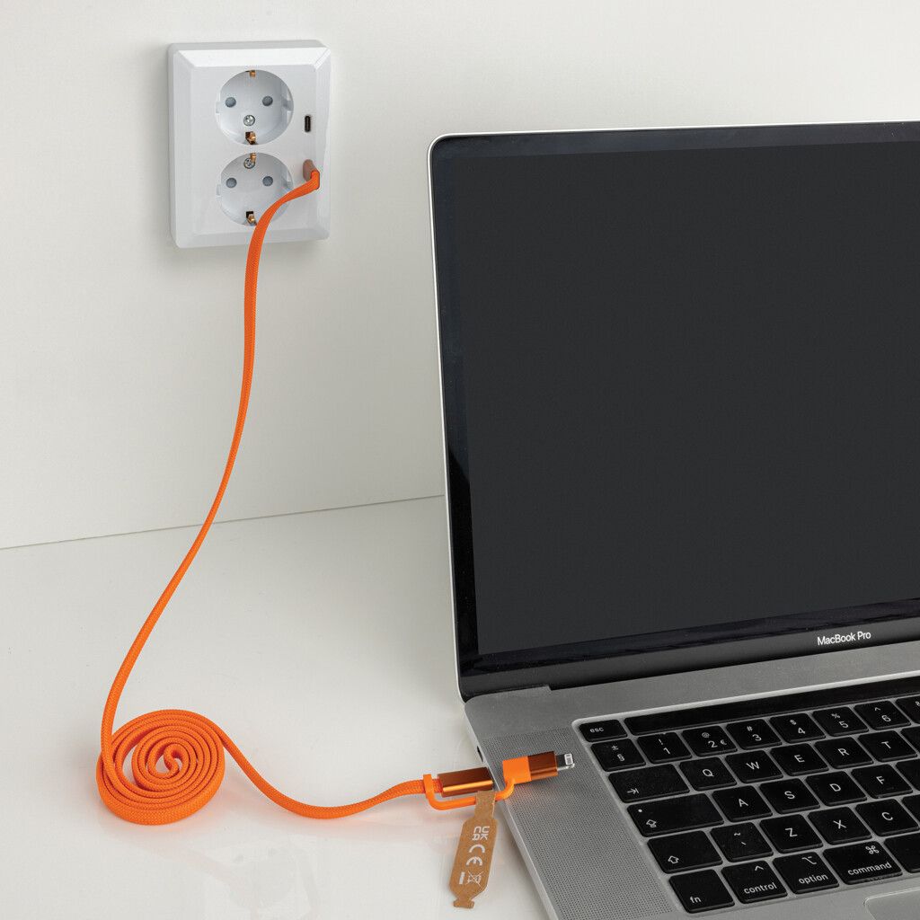 Arc ultradünnes 60W 2-in-1 Magnetkabel - orange-185