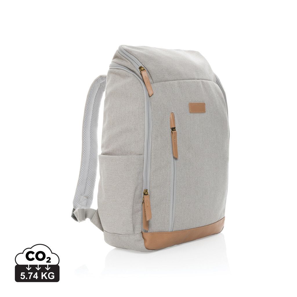 Impact AWARE™ 16 oz. r recyceltem canvas 15" Laptop-Rucksack - grau-137