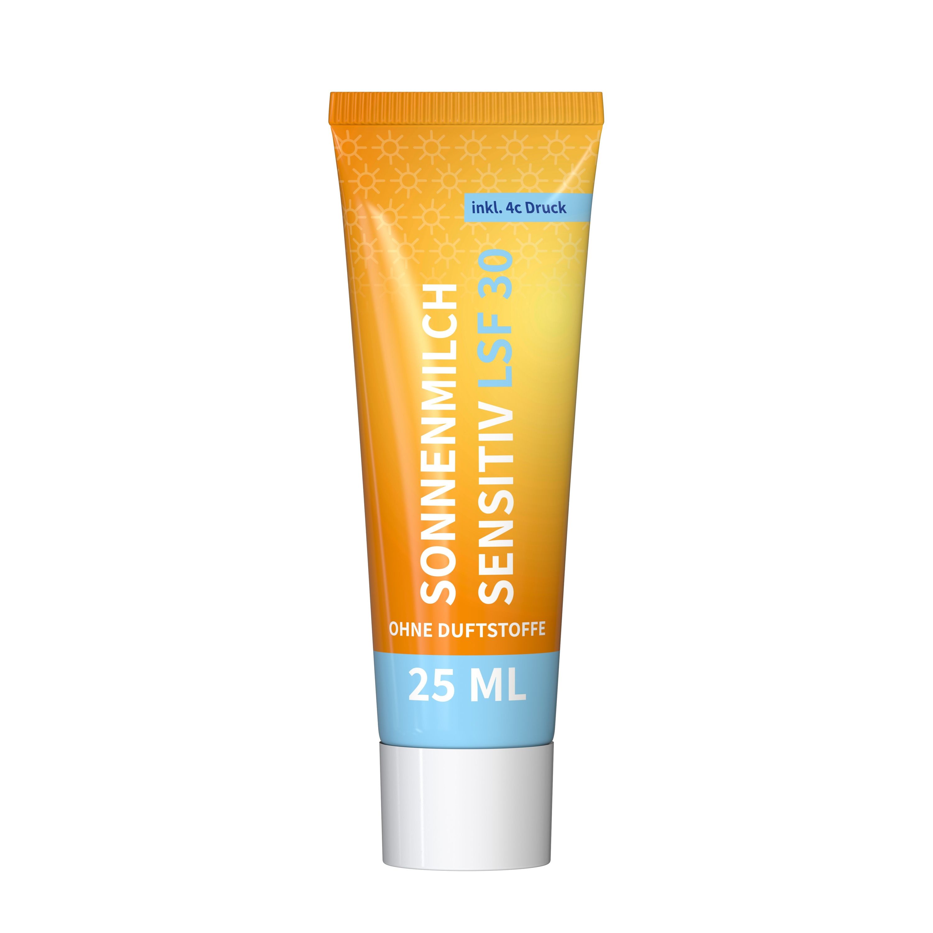 25 ml Tube Sonnenmilch LSF 30 (sensitiv) FullbodyPrint-110