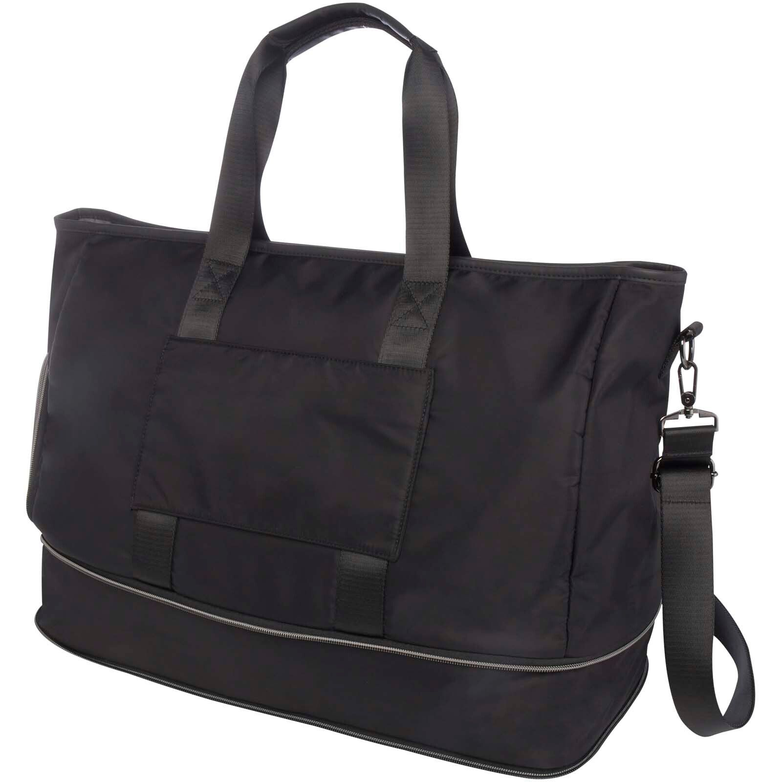 Rhine erweiterbare Reisetasche aus recyceltem Material 35 L - schwarz-1000