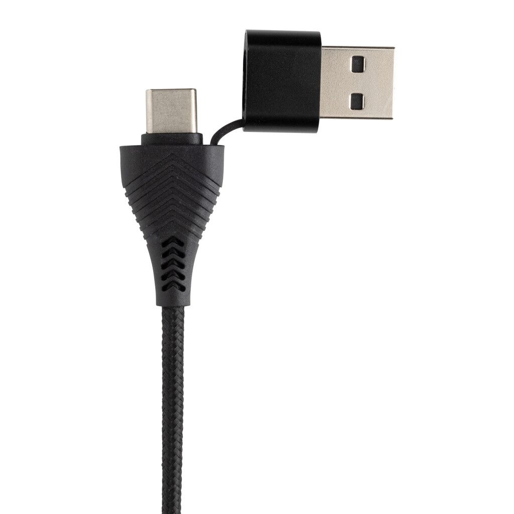 Link Dual Input USB Hub aus RCS rec. Kunststoff und Bambus - schwarz-32