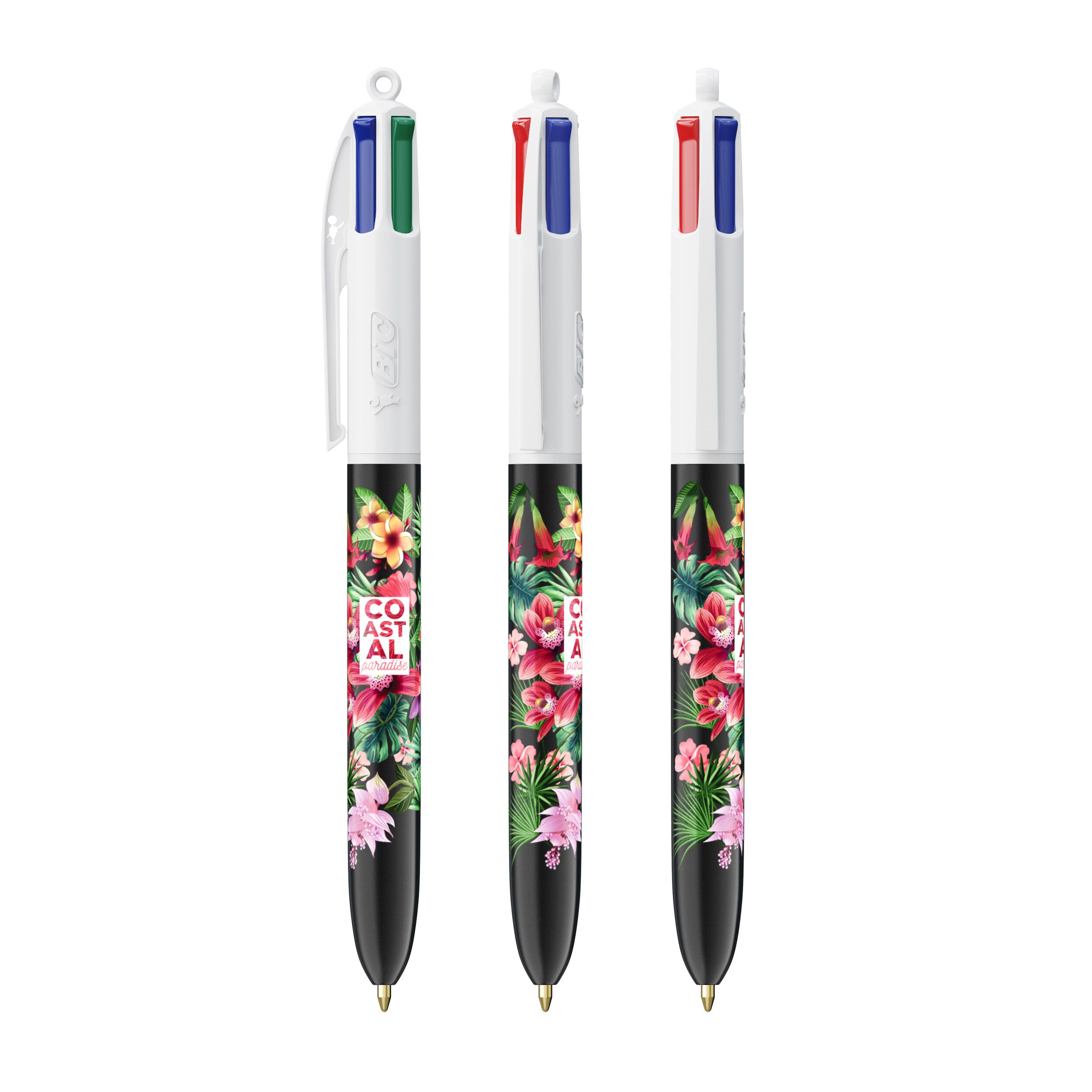 BIC® 4 Colours® Kugelschreiber - weiß - schwarz-122