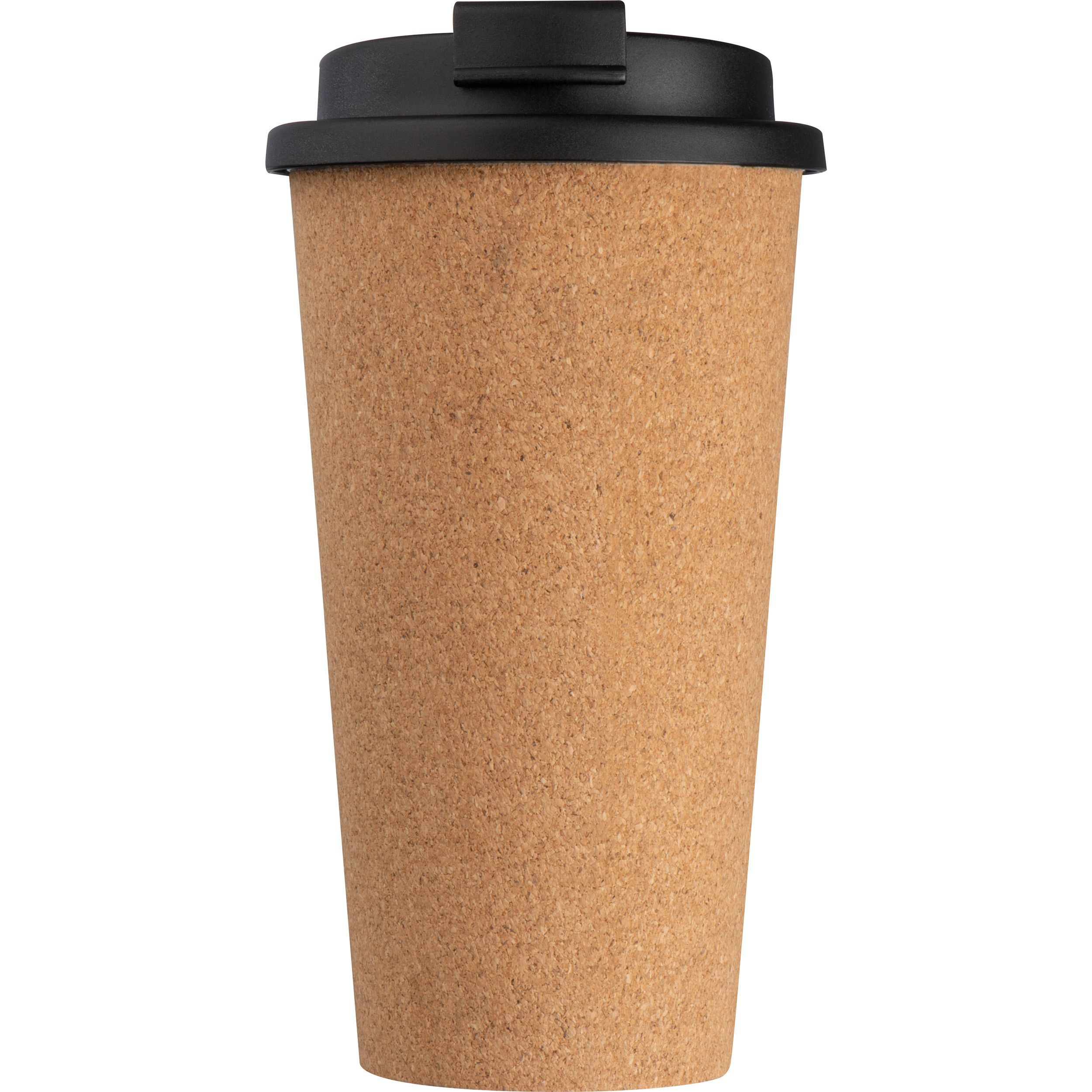 Trinkbecher mit Korkoberfläche, 400ml - beige-603