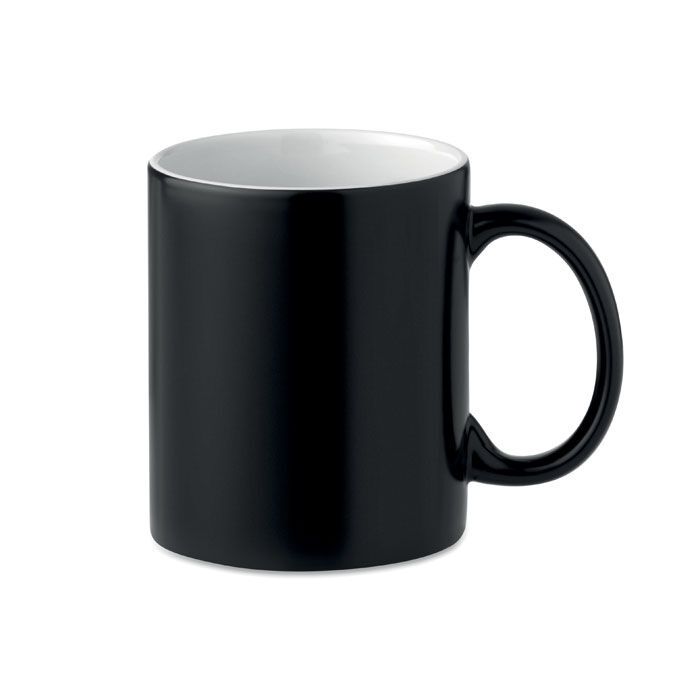 Kaffeebecher mit Farbwechsel 300 ml SUBLIDARK - schwarz-441