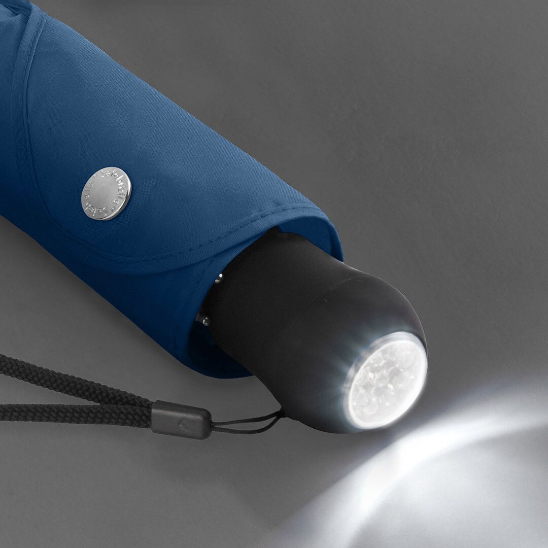 Taschenschirm Safebrella® LED-Lampe Ø98 cm - marine-474