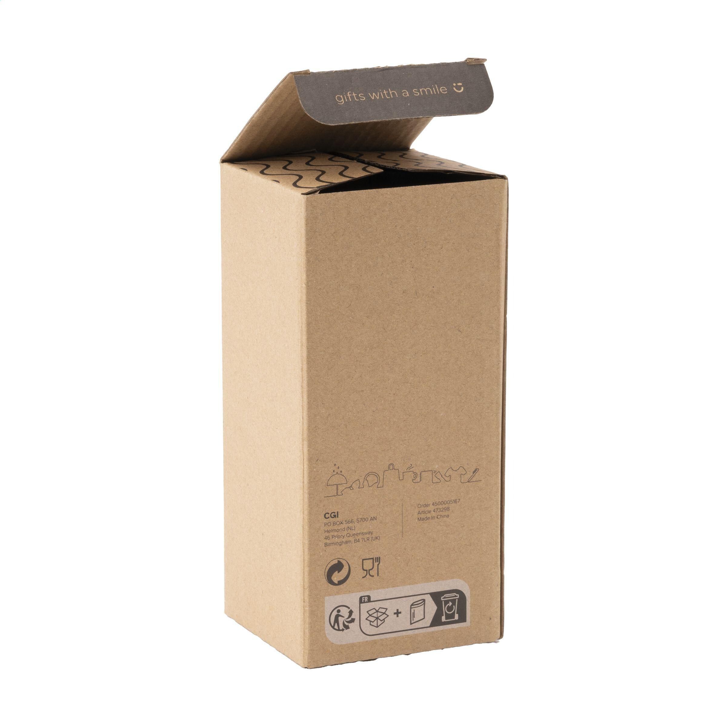 Geometric Mug RCS Recycled Steel 280 ml Thermobecher - silber-422