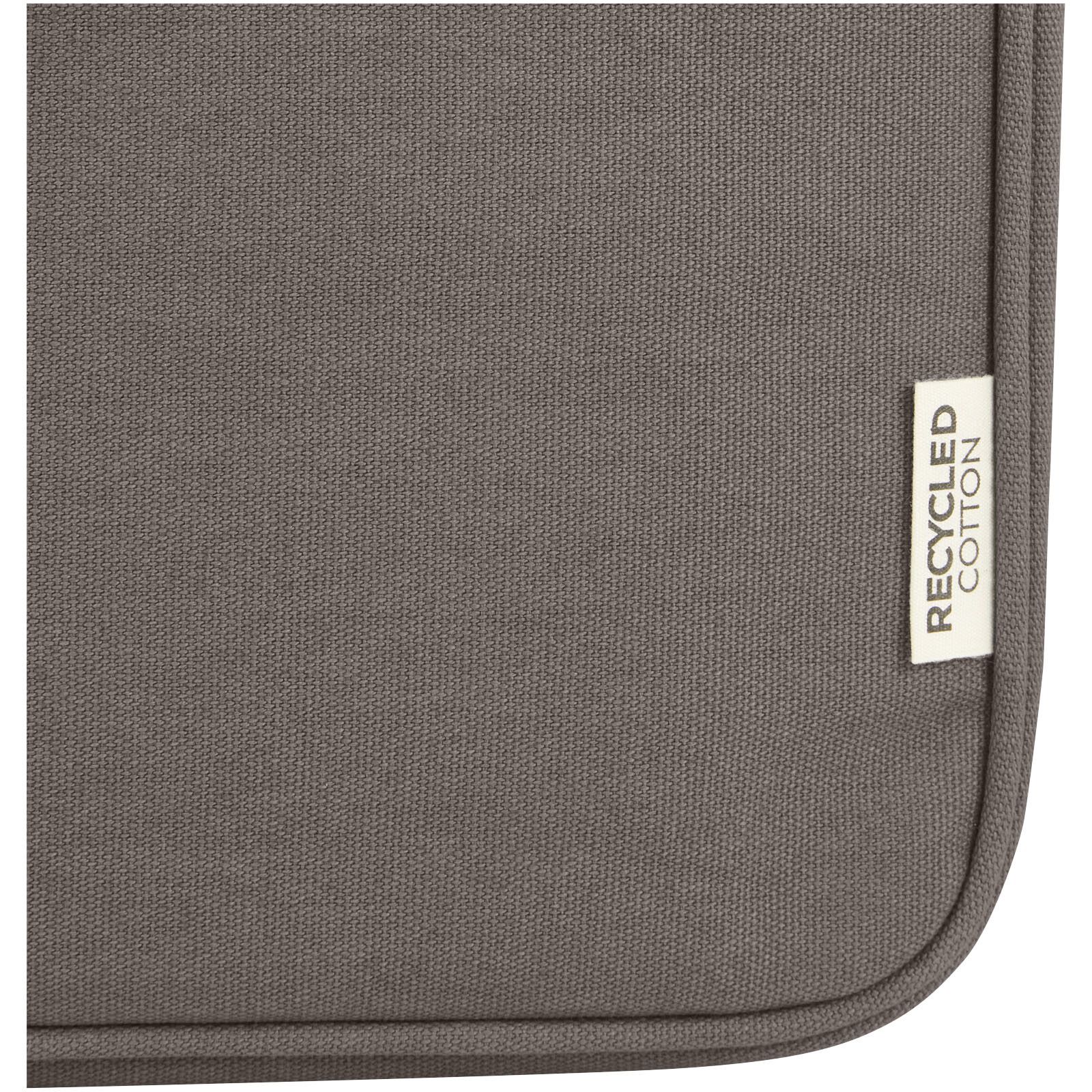 Joey 14" Laptophülle aus GRS recyceltem Canvas 2 L - grau-956