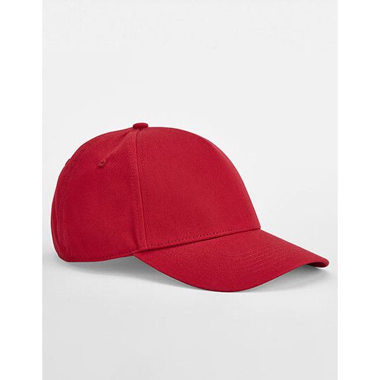 EarthAware® Classic Organic Cotton 5 Panel Cap - classic red-978