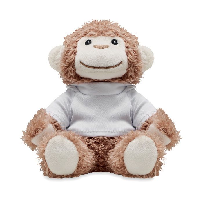 Plüsch-Affe mit Hoody LENNY - weiß-953