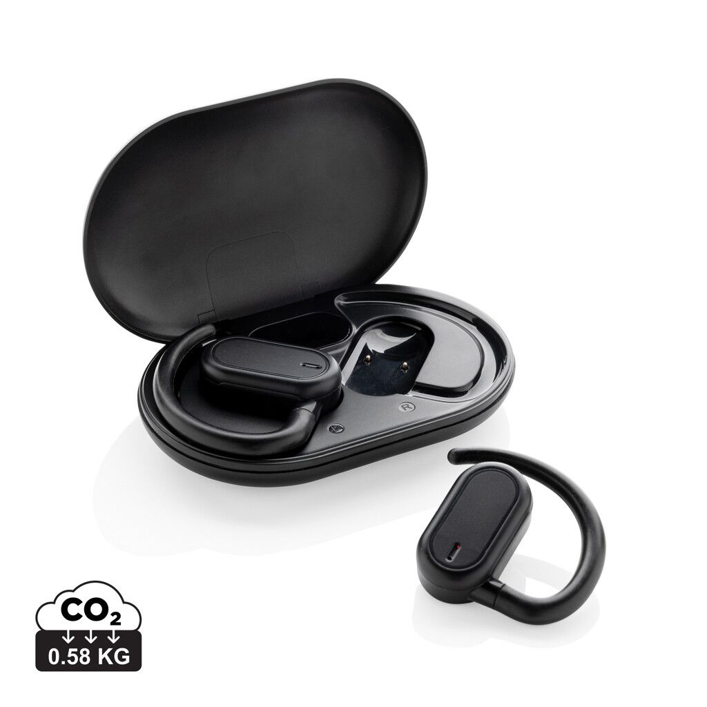 Fitsound TWS-Ohrhörer aus RCS recyceltem Kunststoff - schwarz-843