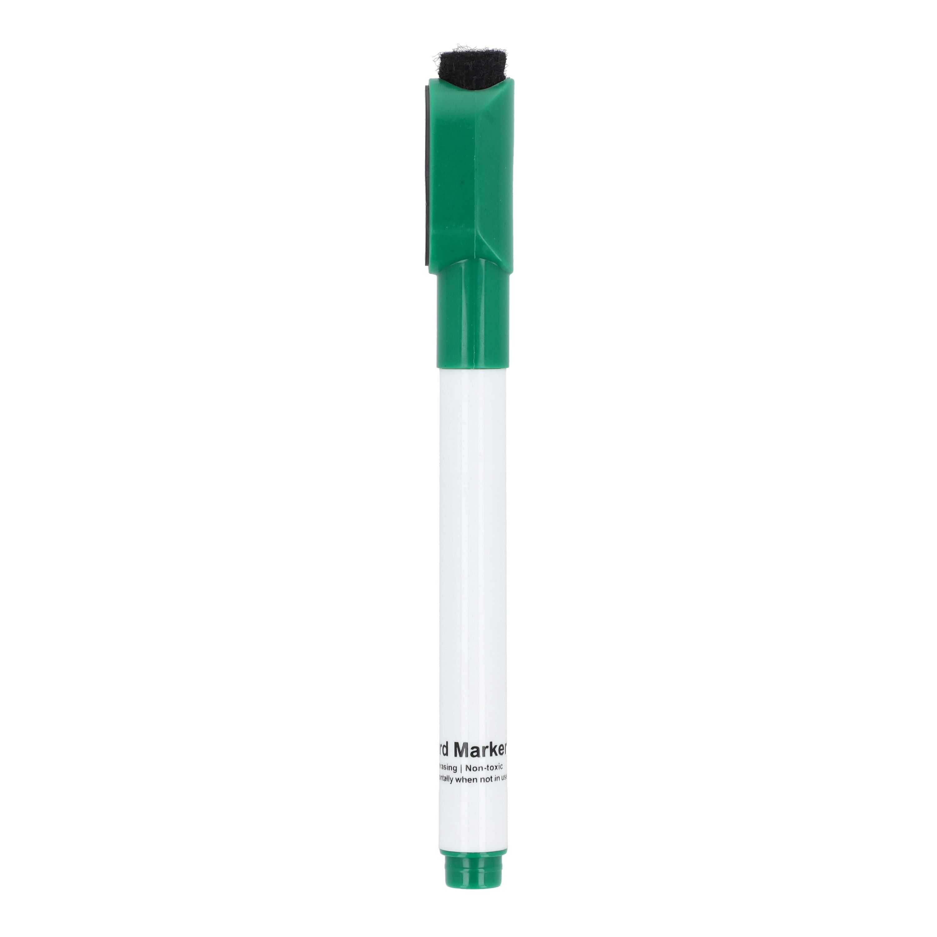 Whiteboard-Marker mit Magnet und Wischer - grün-29