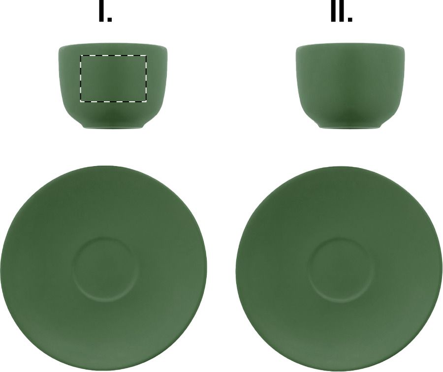 Veredelungsposition Tasse 1 - gegenüber vom Henkel