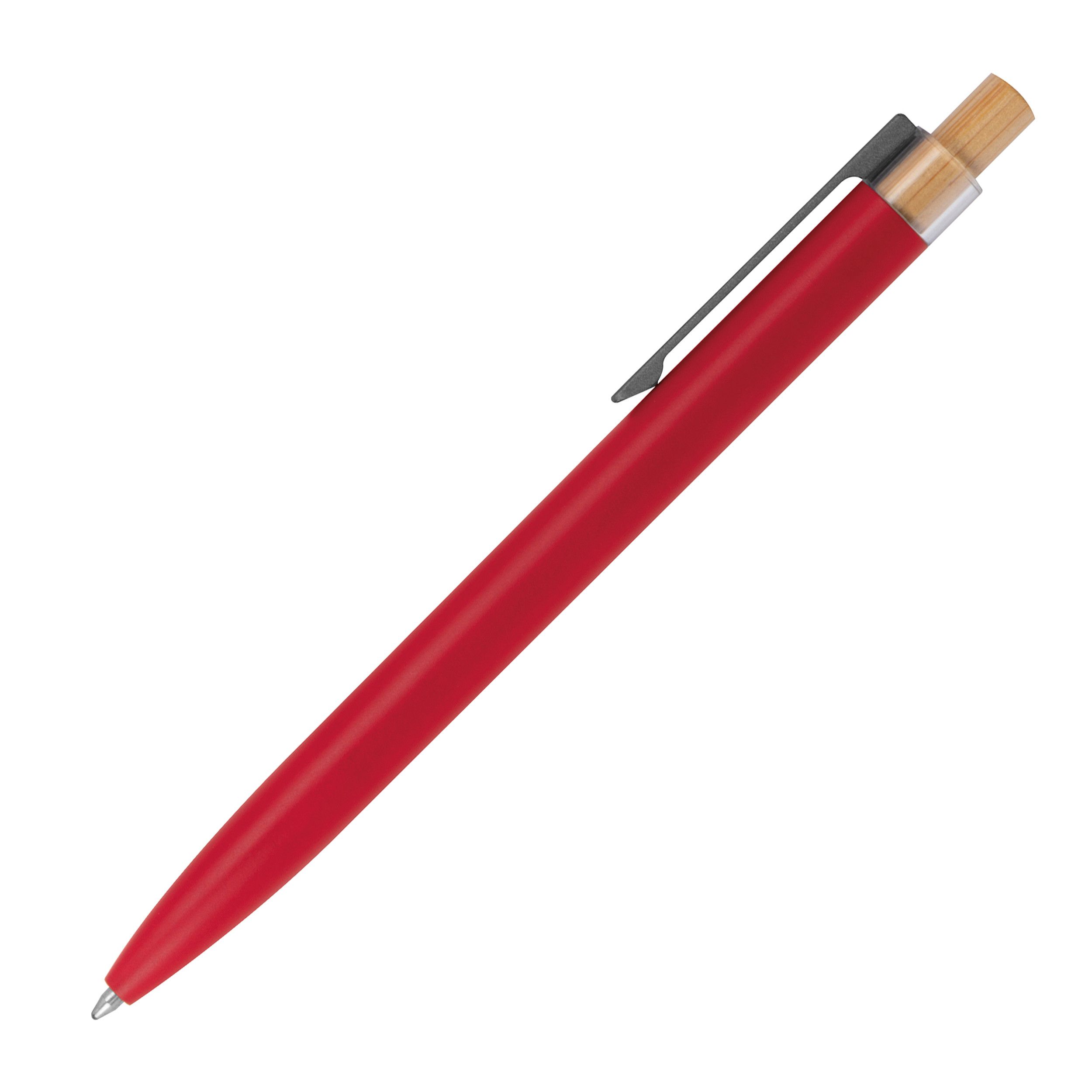 Schreibset mit Kugelschreiber und Druckbleistift aus recyceltem Aluminium  - rot-977